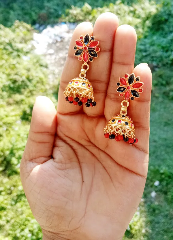 Assamese_Copper_Jhumka_Earring_For_Girls_&_Women
